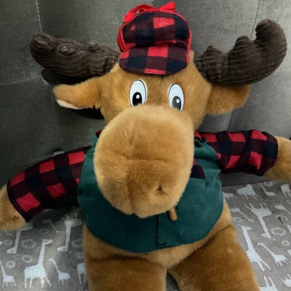 Commonwealth Max The Moose 1992 Vintage Plush Stuffed Animal - Picture 2 of 6